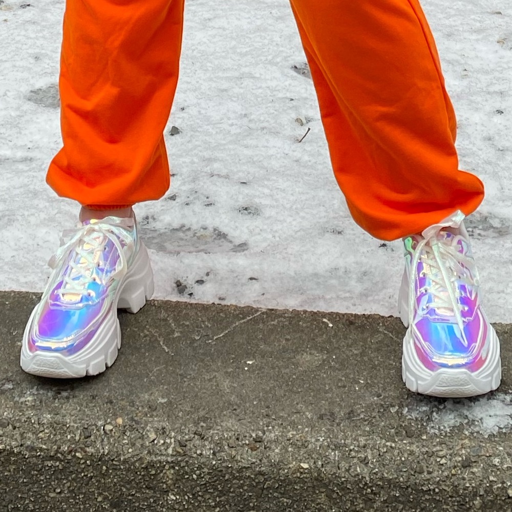 Holographic Chunky Sneakers (Perfect for a costume!)